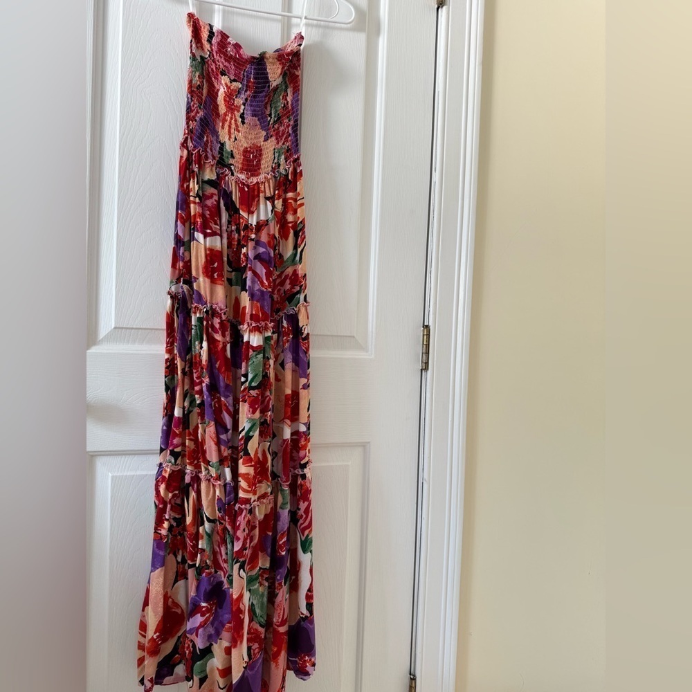 Abel the Label Multicolor Floral Smocked Dress - Picture 1 of 5